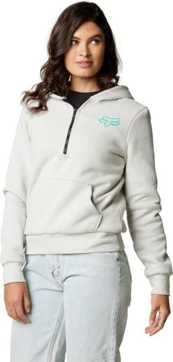 Fox Racing Fox Head Sasquatch Womens Sweatshirt Light Gray