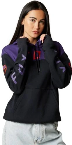Fox Racing Fgmnt Womens Pullover Sweatshirt Black