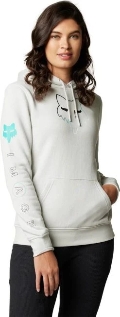 Carhartt Online 24 Fox Racing Detonate Womens Pullover Sweatshirt Light Gray
