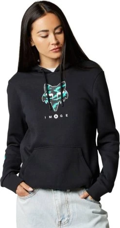 Fox Racing Nuklr Womens Pullover Sweatshirt Black