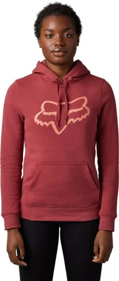 Fox Racing Boundary Womens Pullover Sweatshirt Scarlet