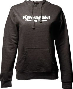 Factory Effex Kawasaki Womens Pullover Sweatshirt Charcoal
