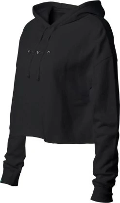 Seven Limit Womens Crop Sweatshirt Black