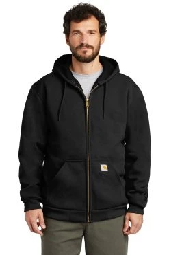 Carhartt Men's Rain Defender Rutland Thermal-Lined Hooded Zip-Front Sweatshirt CT100632